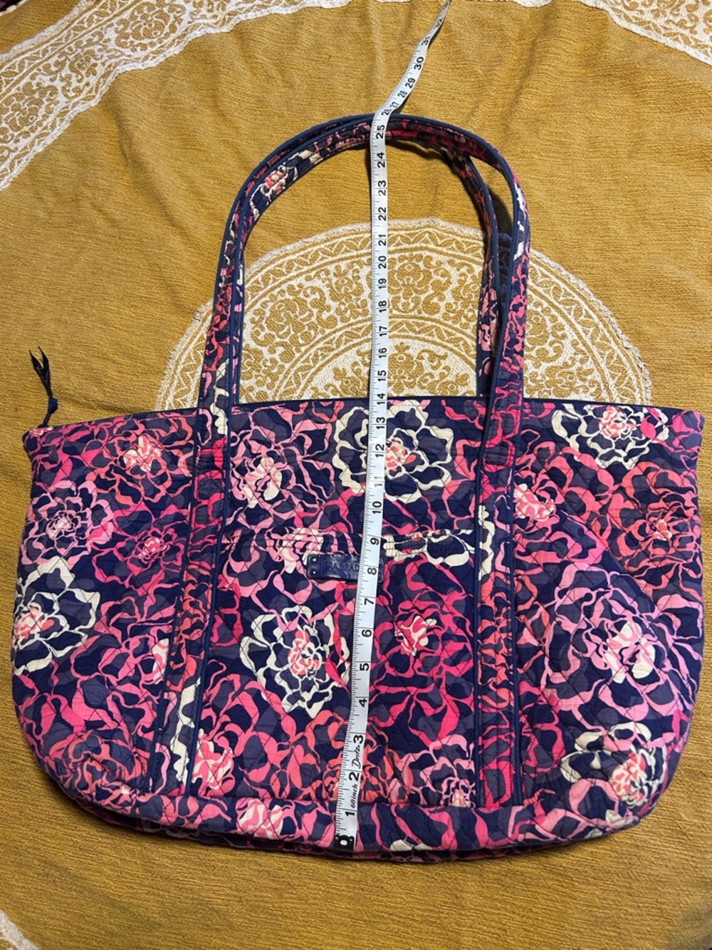 Vera Bradley Katalina Pink Quilted Travel Tote - Picture 9 of 11